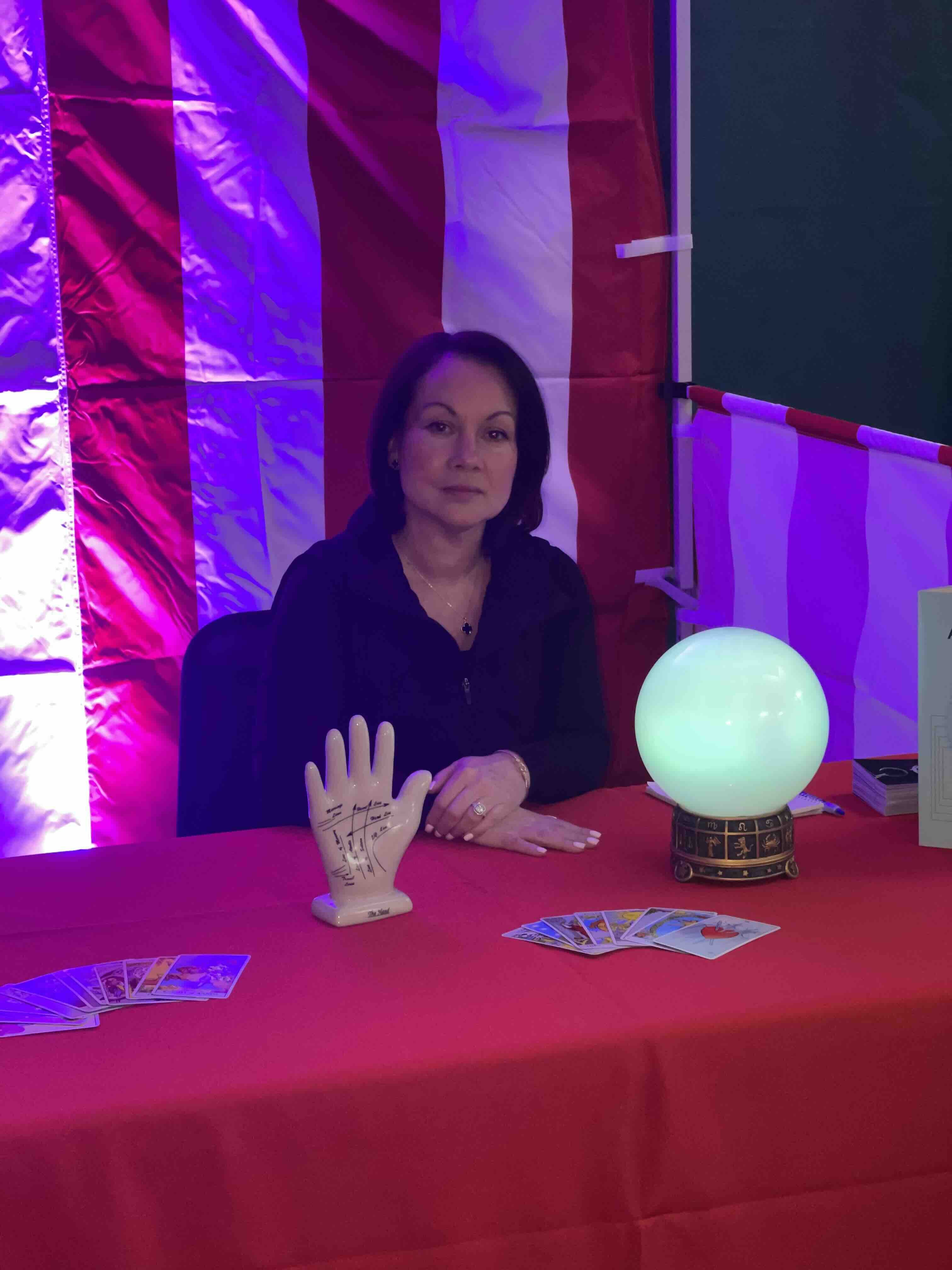 Psychic Carol With Her Crystal Ball